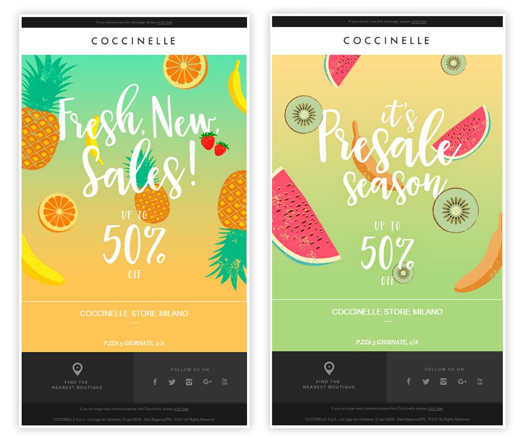 coccinelle email estive mailup coccinelle email estive mailup