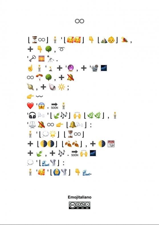emoji infinito leopardi