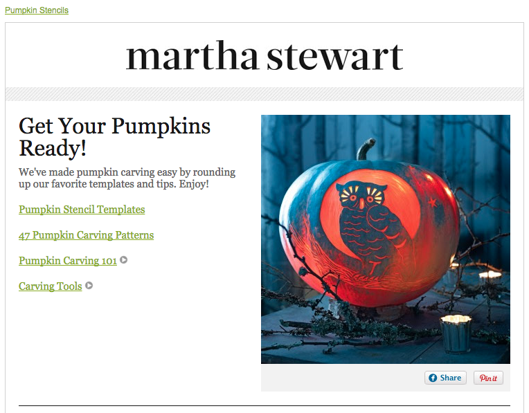 01 newsletter halloween martha stewart