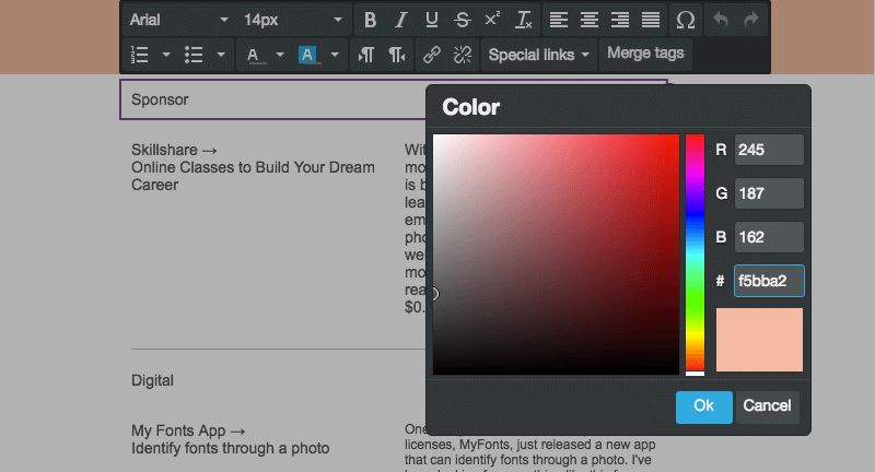 14 color blocking mailup