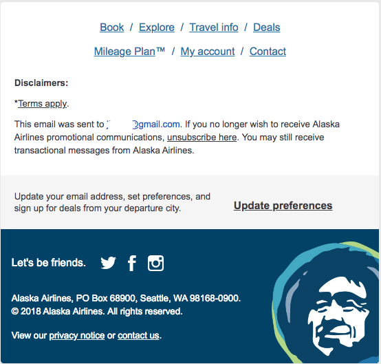 alaska airlines footer