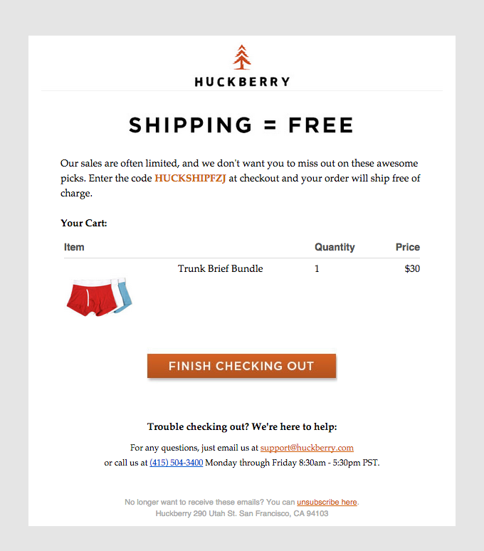 Free Shipping On Your Huckberry Order Free Shipping On Your Huckberry Order