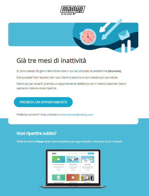 mailup riattivazione